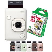Câmera e Impressora Bluetooth Instax Liplay Hibrida 2 em 1 + Filme 10 fotos