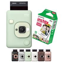 Câmera e Impressora Bluetooth Instax Liplay Hibrida 2 em 1 + Filme 10 fotos