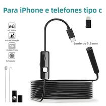 Câmera Endoscópica À Prova d'Água De 5.5mm Para Inspeção De Motores De Carros, Boroscópio Para