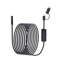 Câmera Endoscópica À Prova d'Água De 8MM 2 Em 1 Tipo IOS Tipo-C Mini Câmera De Inspeção Com 8 LEDs