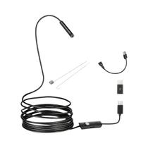 Câmera Endoscópica À Prova d'Água Micro USB Tipo C Para Inspeção De Carros HUAWEI Xiaomi Android LED