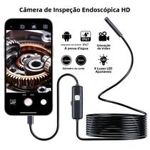 Câmera Endoscópica Android Tipo-C HD 55/8MM À Prova d'Água IP67 Com 6 LEDs Ajustáveis Mini Câmera Endoscópica Android Tipo-C HD 55/8MM À Prova d'Água IP67 Com 6 LEDs Ajustáveis Mini