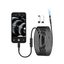 Câmera Endoscópica De Lente Dupla Para iPhone iPad Android IOS Tipo-C Luz LED IP67 Inspeção De