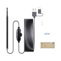 Câmera Endoscópica De Limpeza De Ouvido Tipo C De 5,5 Mm LED Otoscópio Micro USB OTG Para Telefones