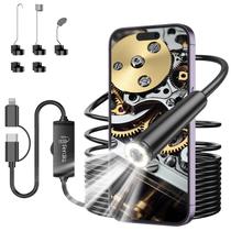 Câmera endoscópica Ferdiiz 1920P HD Boroscópio 5m IP67 iOS/Android