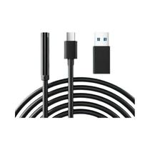 Câmera Endoscópica Flexível Tipo-C 5.5/7.0MM À Prova d'Água IP67 Com 6 LEDs Ajustáveis Para Inspeção