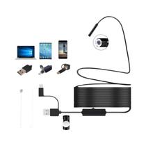 Câmera Endoscópica Flexível USB-C Com 6 Luzes LED, Câmera De Inspeção À Prova d'Água Para OTG Câmera Endoscópica Flexível USB-C Com 6 Luzes LED, Câmera De Inspeção À Prova d'Água Para OTG