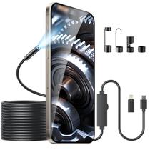 Câmera endoscópica iiazimps 1920P para iPhone e Android, cabo 5m