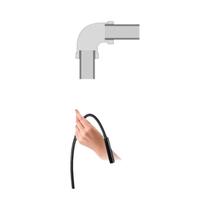 Câmera Endoscópica USB Tipo-C Flexível Com Diâmetro De 7mm E 6 LEDs Ajustáveis Para Inspeção Em