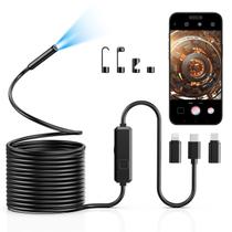Câmera Endoscópica Vorth 1920P HD Borescope 10m IP67 iOS Android