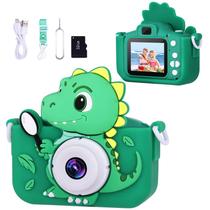 Câmera Envyvip Dinosaur X5 para crianças de 3 a 8 anos com cartão SD de 32 GB