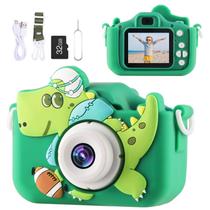 Câmera Envyvip Football Dinosaur HD 1080P 12MP para crianças de 3 a 8 anos