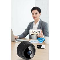 Câmera Espiã HD 1080p Wi-Fi Gravação Noturna Áudio - Preto Câmera Espiã HD 1080p Wi-Fi Gravação Noturna Áudio - Preto