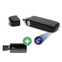 Câmera Espiã HD Disfarçada de Pen Drive com Visão Noturna - 8GB