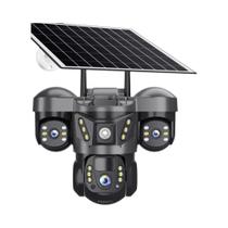 Câmera Externa HD De 15MP Com Energia Solar, 4G Sim, Três Lentes, Detecção Humana PIR, À Prova Câmera Externa HD De 15MP Com Energia Solar, 4G Sim, Três Lentes, Detecção Humana PIR, À Prova