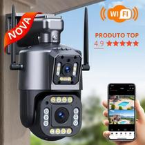 Câmera Externa Ip a Prova D'água 4mp wifi lente dupla A8x
