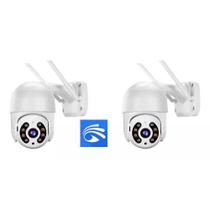Câmera Externa Ip a Prova D'água com Infravermelho Alarme Wifi Hd Sensor De Movimento Bivolt 110/220