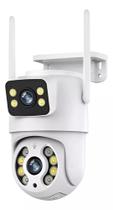 Camera Externa Ip a Prova D'água Wifi Dupla 2 Em 1 com Visao Noturna C/ Infravermelho