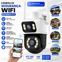 Camera Externa Ip a Prova D'água Wifi Dupla 2 Em 1 com Visao Noturna C/ Infravermelho YOOSEE Camera Externa Ip a Prova D'água Wifi Dupla 2 Em 1 com Visao Noturna C/ Infravermelho YOOSEE