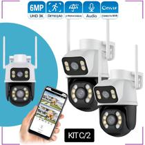Camera Externa IP A28 Prova Dágua Wifi Lente Dupla 2 Em 1 com Visao Noturna C/ Infravermelho Vigilancia 24h Em Tempo Real Camera Externa IP A28 Prova Dágua Wifi Lente Dupla 2 Em 1 com Visao Noturna C/ Infravermelho Vigilancia 24h Em Tempo Real