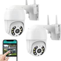 Câmera Externa IP Infravermelho Wifi visão nortuna auto falante sensor e microfone Prova D'Água Câmera Externa IP Infravermelho Wifi visão nortuna auto falante sensor e microfone Prova D'Água