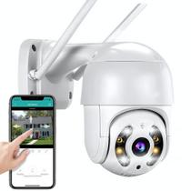 Câmera Externa IP Wifi Infravermelho com Visão Noturna, Áudio, Sensor de Movimento e Prova dÁgua