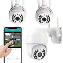 Câmera Externa IP Wifi Infravermelho com Visão Noturna, Áudio, Sensor de Movimento e Prova dÁgua