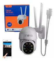 Câmera Externa Ip Wifi Prova D'água Infravermelho Zoom - Inova