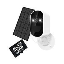 Câmera Externa Sem Fio Solar Wifi Full HD 1080P Câmera IP De Áudio 6000mAh Bateria Recarregável