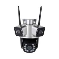 Câmera Externa WiFi 6K 12MP 3 Lentes AI Motion Tracking Zoom PTZ 4K Vigilância Por Vídeo ICSEE