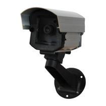 Câmera falsa com led bivolt 110/220v p/segurança residência e comércio