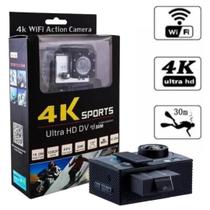 Câmera Filmadora 4k Sport Ultra Hd Dv Wi-fi Capacete Mergulho - Sportng