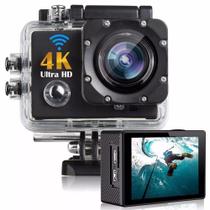 Camera Filmadora Pro Sport 4k Ultra Hd Prova Agua Wifi Moto Mergulho Capacete Skate Surf Bike