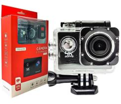 Câmera Filmadora Sport 4K Full Hd Wifi Controle Completa Mt-1090 - Tomate