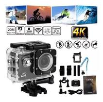 Câmera Filmadora Sport 4K Ultra Hd Wi-Fi Capacete Mergulho - Ultra 4K A Prova D'Gua Sport