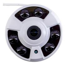 Camera Fisheye Poe Jlf3640 4mp 1520p 1.8mm Ip65 Metal Case Branco