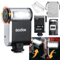 Câmera Flash Godox iA32 Mini GN 15 Modos manuais automáticos Câmera Flash Godox iA32 Mini GN 15 Modos manuais automáticos