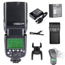 Câmera Flash Speedlite GODOX V860II-N Kit I-TTL para Nikon
