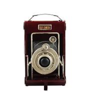 Câmera Fotográfica Antiga Decorativa Retrô 22x15x12.5 cm - Taimes