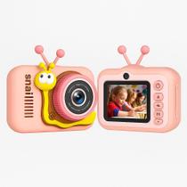 Câmera Fotográfica Infantil 12MP Tela 2 Polegadas com Jogos, Filtros, Capinha Antichoque, Função Vídeo, MP3 e Armazenamento Expansível Ideal para Pr