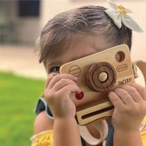 Câmera Fotográfica Lúdica tipo Polaroid, da Pachu - Brinquedo de Madeira - Cód. P-53