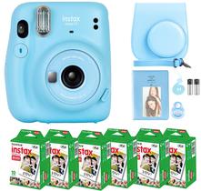 Câmera Fujifilm Instax Mini 11 com filme de 60 folhas e acesso.