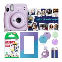 Câmera Fujifilm Instax Mini 11 roxa com filme e acessórios