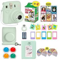 Câmera Fujifilm Instax Mini 12 + 20 folhas de filme + estojo verde