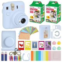 Câmera Fujifilm Instax Mini 12 azul pastel com acessórios