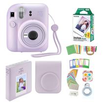 Câmera Fujifilm Instax Mini 12 com estojo, 20 filmes e acesso.