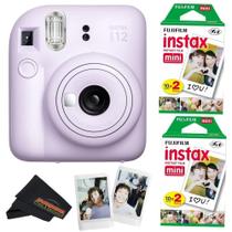 Câmera Fujifilm Instax Mini 12 lilás roxa com 40 filmes