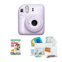 Câmera Fujifilm Instax Mini 12 Lilás Roxa com Kit de Lentes