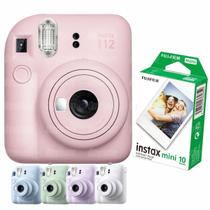 Câmera Fujifilm Instax Mini 12 Rosa Revela Foto + 10 Fotos