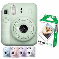 Câmera Fujifilm Instax Mini 12 Verde Menta Revela Foto + 10 Fotos